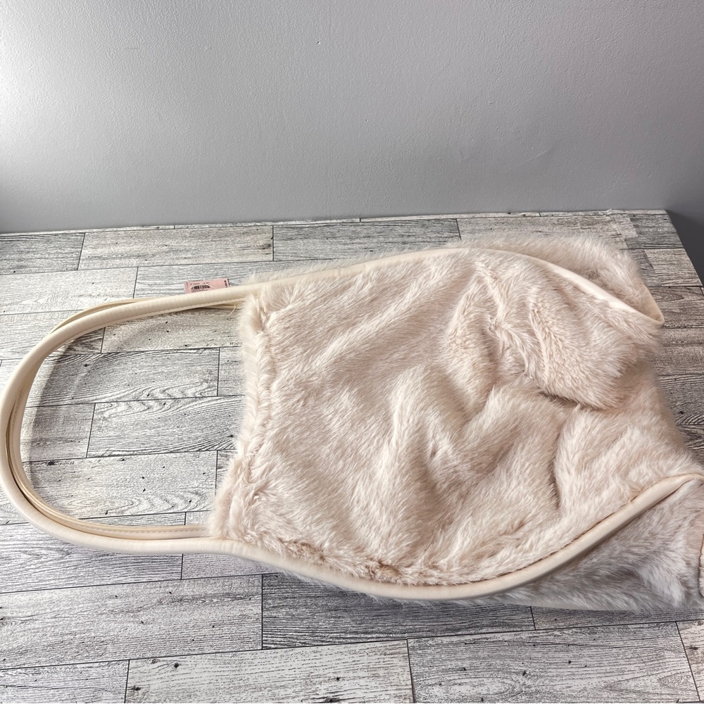 Victoria's Secret Cream Faux Fur Tote - Picture 3 of 10